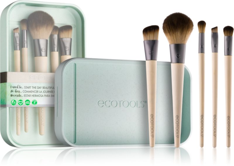 EcoTools Start The Day Beautifully set perii machiaj pentru look perfect