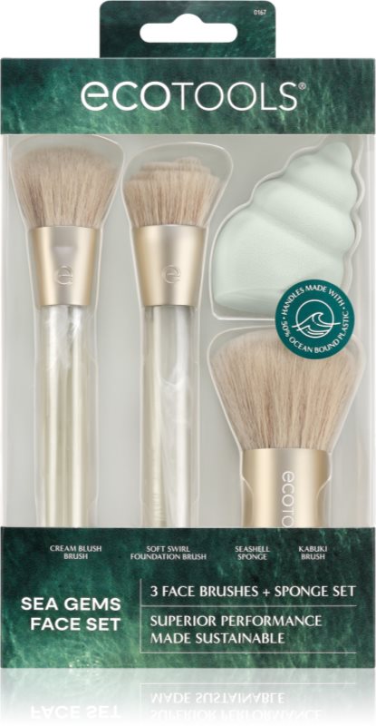 EcoTools Sea Gems Face set set perii machiaj