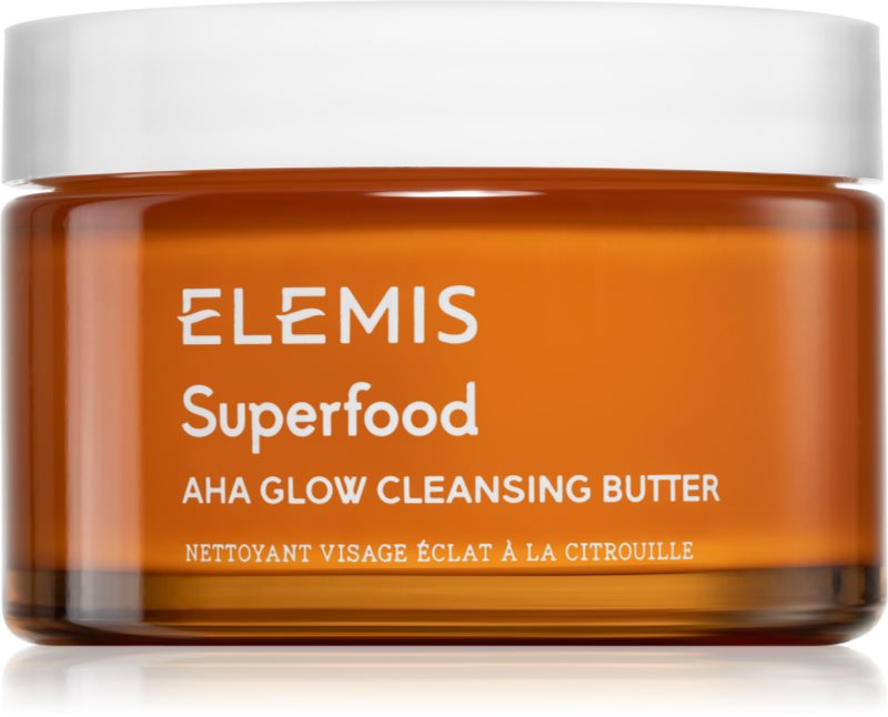 Elemis Superfood AHA Glow Cleansing Butter masca de fata pentru curatare pentru o piele mai luminoasa 90 ml