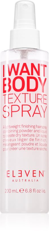 Eleven Australia I Want Body Texture Spray spray pentru păr cu volum pentru păr fin 200 ml
