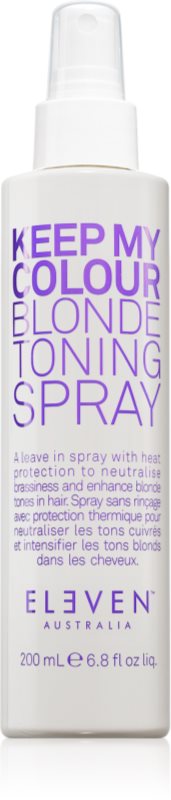 Eleven Australia Keep My Colour Blonde Toning Spray spray tonifiant pentru modelarea termica a parului 200 ml
