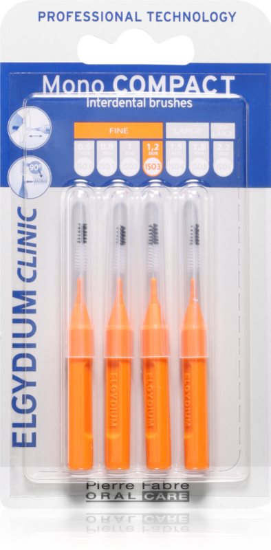 Elgydium Mono Compact perie interdentara Orange 4 buc