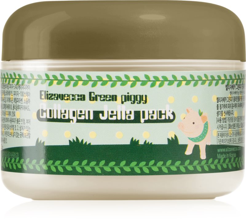Elizavecca Green Piggy Collagen Jella Pack mască de colagen, cu efect de fermitate pentru regenerare intensiva si fermitate 100 ml