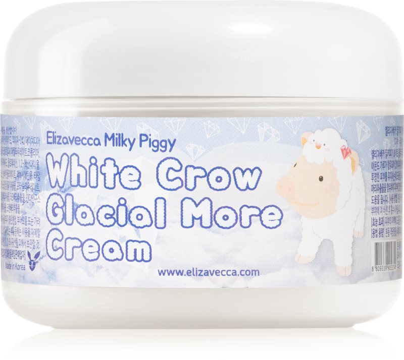 Elizavecca Milky Piggy White Crow Glacial More Cream crema hidratanta cu efect iluminator 100 ml