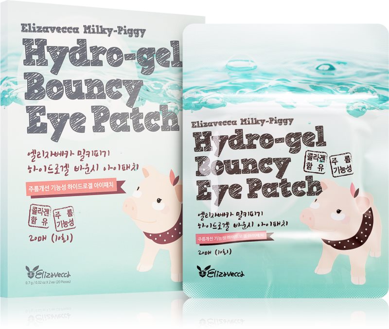 Elizavecca Milky Piggy Hydro-gel Bouncy Eye Patch masca regeneratoare si hidratanta zona ochilor 20 buc