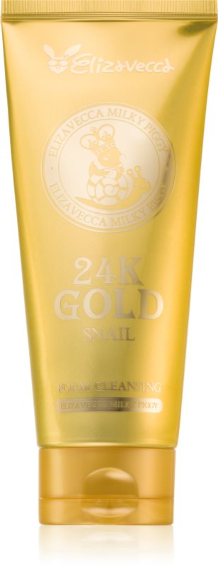 Elizavecca Milky Piggy 24K Gold Snail Cleansing Foam demachiant spumant delicat 180 ml