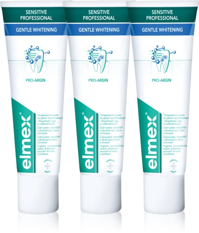 Elmex Sensitive Professional Gentle Whitening pasta de dinti cu efect innalbitor pentru dinti sensibili 3x75 ml