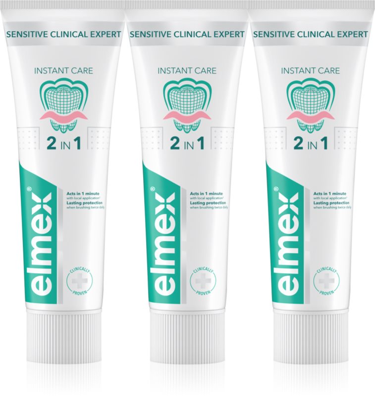 Elmex Sensitive Clinical Expert pastă de dinți pentru dinti sensibili 3x75 ml