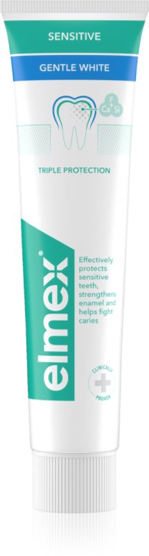 Elmex Sensitive Protection Gentle White pasta de dinti din ingrediente naturale pentru dinti mai albi