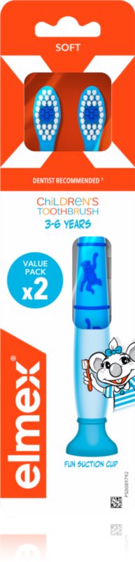 Elmex Children's Toothbrush periuta de dinti pentru copii fin 3-6 years 2 buc