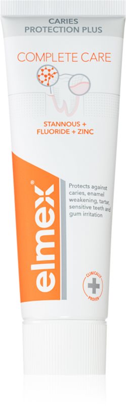 Elmex Caries Protection Complete Care pastă de dinți revigorantă 6+ ani 3x75 ml