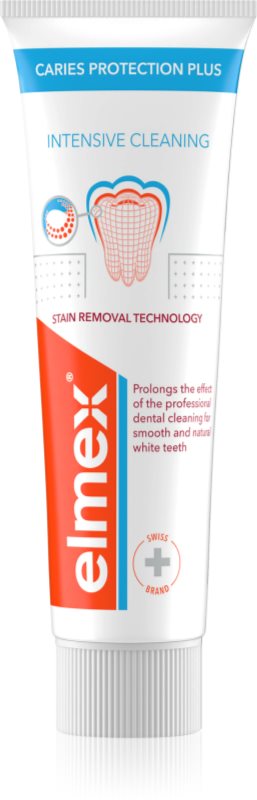 Elmex Caries Plus Intensive Cleaning pasta de dinti albitoare cu protectie completa 50 ml
