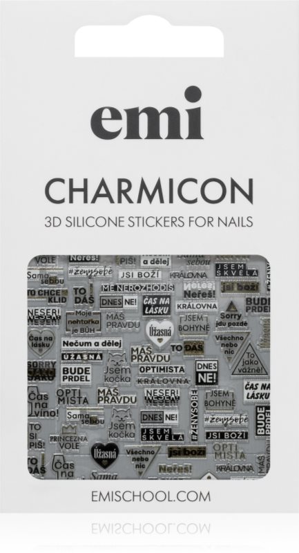 emi Charmicon Czech 3 folii autocolante pentru unghii 3D 1 buc