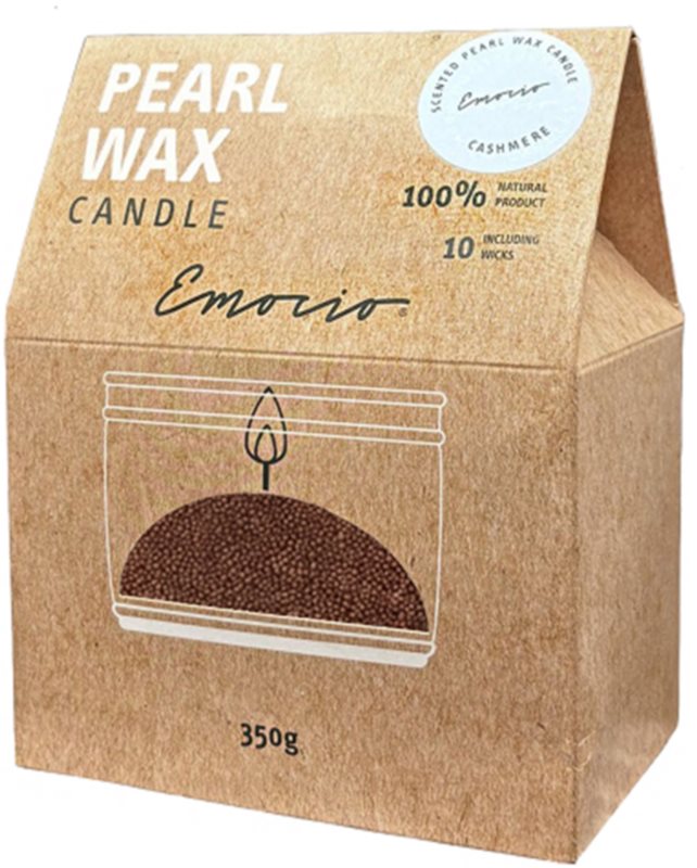 Emocio Pearl wax Cashmere Red lumânare parfumată 350 g