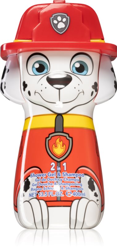 Nickelodeon Paw Patrol Marshall 2 in 1 gel de dus si sampon pentru copii 400 ml