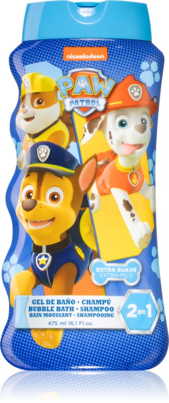 Nickelodeon Paw Patrol Bubble Bath and Shampoo gel de dus si baie pentru copii 475 ml
