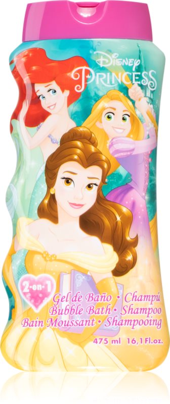 Disney Princess Bubble Bath and Shampoo gel de dus si baie pentru copii 475 ml