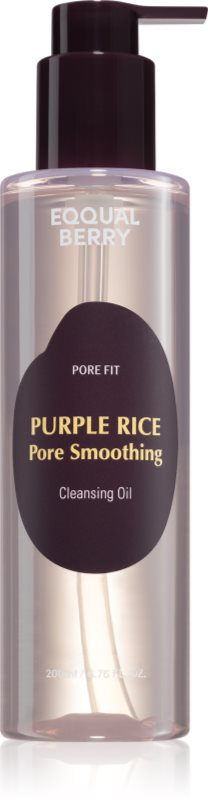 EQQUALBERRY Purple Rice Pore Smoothing Cleansing Oil ulei pentru curatarea profunda pentru ten gras si problematic 200 ml