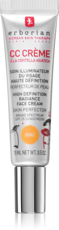 Erborian CC Crème Centella Asiatica Crema CC pentru un ten uniform SPF 30