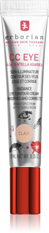 Erborian CC Eye crema de tonifiere pentru zona ochilor, cu un efect de netezire SPF 20