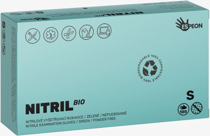 Espeon Nitril BIO Green mănuși din nitril, fără pudră