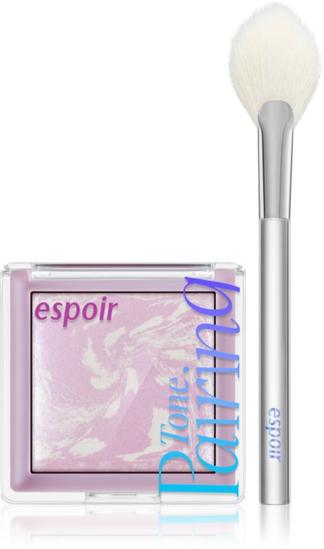 espoir Tone Pairing Highlighter agent de strălucire pe zona feței și a ochilor cu pensulă culoare Aurora 9.6 g