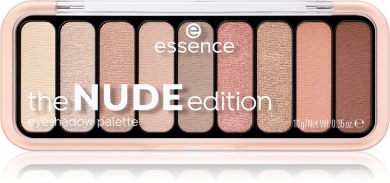 essence The Nude Edition paletă cu farduri de ochi culoare 10 Pretty in Nude 10 g