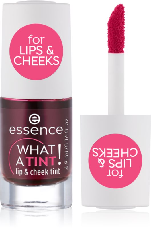 essence WHAT A TINT! blush lichid și luciu de buze