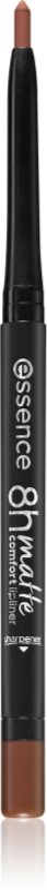 essence 8h Matte Comfort dermatograf mat de buze cu ascutitoare