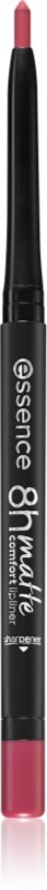 essence 8h Matte Comfort dermatograf mat de buze cu ascutitoare