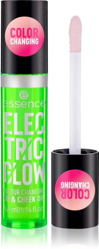 essence Electric Glow ulei buze si obraz 4.4 ml