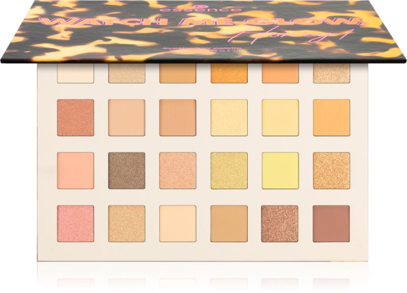 essence WATCH ME GLOW, Honey! paletă cu farduri de ochi 28 g