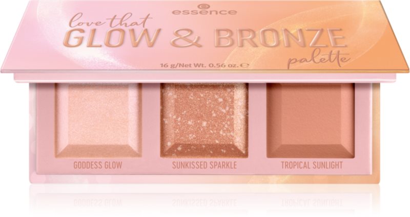 essence love that GLOW & BRONZE Patela pentru conturul fetei 16 g