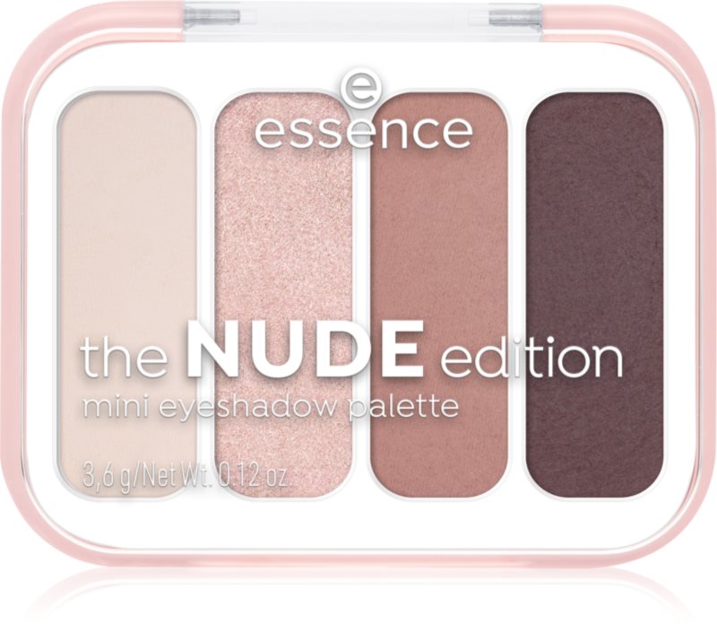 essence The Nude Edition paletă cu farduri de ochi mini 3.6 g
