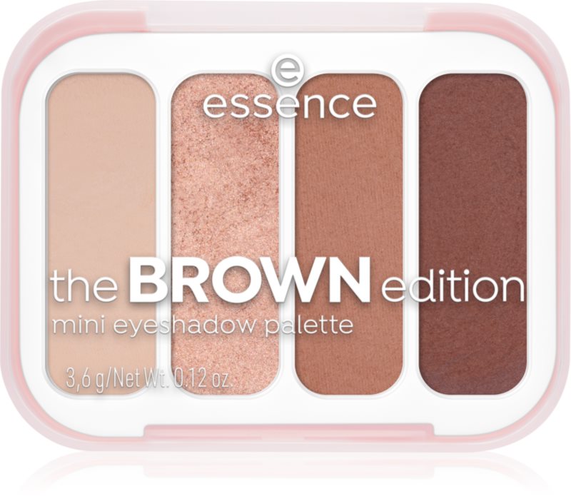 essence The Brown Edition paletă cu farduri de ochi mini 3.6 g