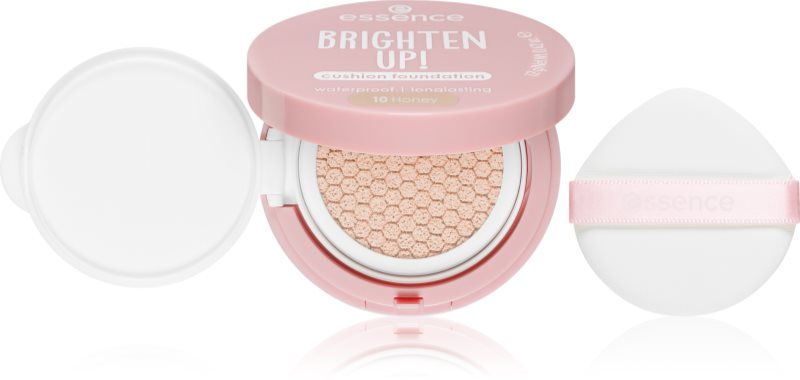 essence BRIGHTEN UP! Cushion Foundation burete cu machiaj matifiant