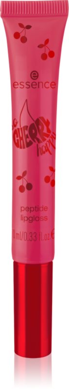 essence SO CHERRY happy lip gloss cu peptide