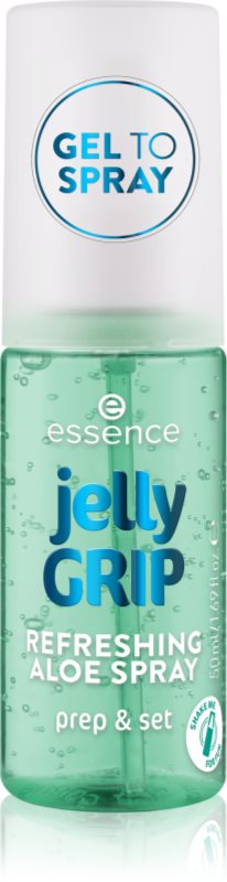 essence jelly GRIP bază de machiaj și spray fixator 2 în 1 cu efect revigorant 50 ml