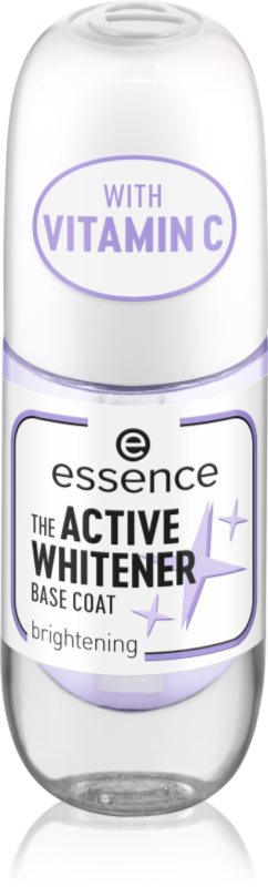 essence Active Whitener lac intaritor de baza pentru unghii cu efect de albire 8 ml