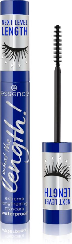 essence What The Length! rimel pentru alungire rezistent la apă culoare 02 Black Waterproof 10 ml