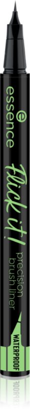 essence Flick it! contur de precizie, rezistent la apă pentru ochi culoare 01 Black 0.5 ml