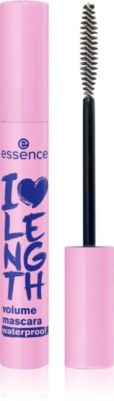 essence I LOVE LENGTH mascara rezistent la apă, pentru volum culoare 01 Ultra Black 9 ml