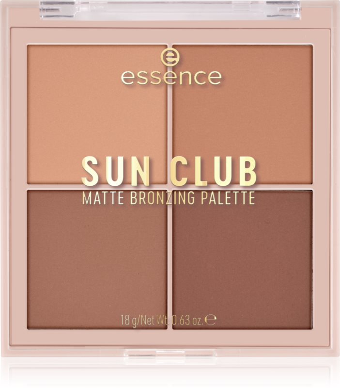 essence Sun Club paleta pentru bronzare cu efect matifiant Better Than Vacation Tan 18 g