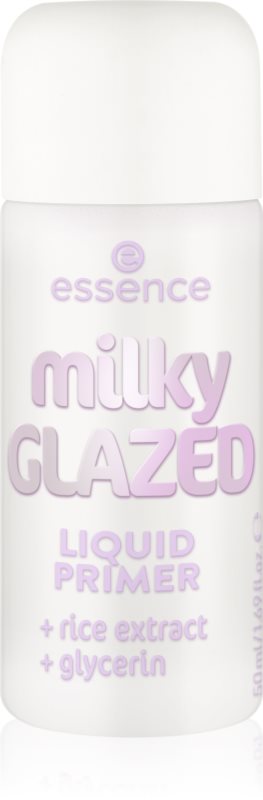 essence milky GLAZED baza hidratantă de machiaj cu efect iluminator 50 ml