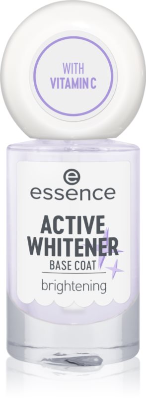 essence Active Whitener Base Coat lac intaritor de baza pentru unghii cu efect de albire 8 ml