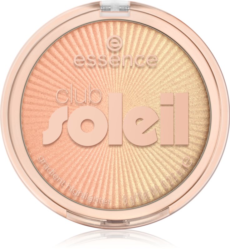essence club SOLEIL iluminator culoare 01 Sunset Drip 8 g