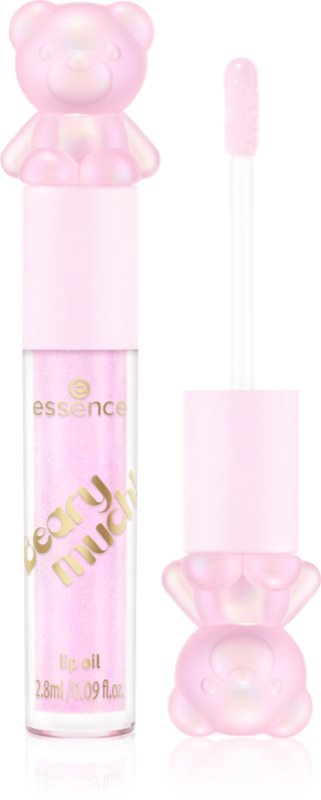 essence Beary much! ulei pentru buze cu particule stralucitoare culoare 01 RaspBeary Kiss 2.8 ml