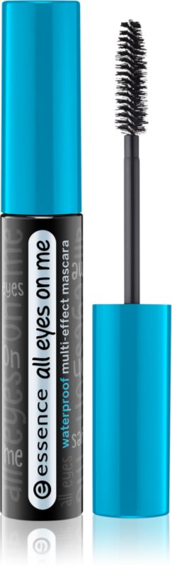 essence All Eyes on Me mascara rezistent la apa pentru alungire, rotire si volum culoare 01 Black 8 ml