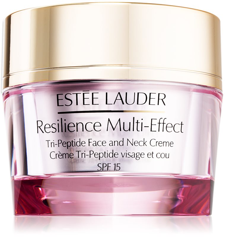 Estée Lauder Resilience Multi-Effect Tri-Peptide Face and Neck Creme SPF 15 cremă intens hrănitoare pentru piele normală și mixtă SPF 15 50 ml
