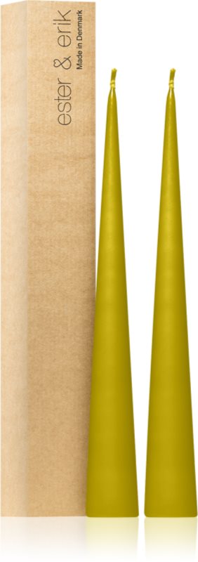 ester & erik cone candles pure wasabi (no. 68/2) lumanare 2x37 cm